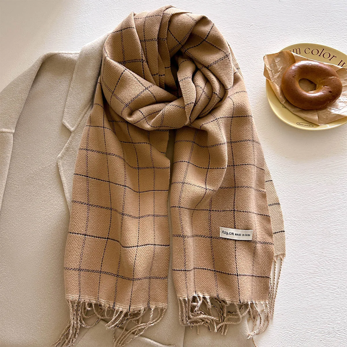 Winter Warmer Thickened Scarf For Women Luxury 50*200CM Tassel Pashmina Shawl Faux Cashmere Warps Autumn Elegant Ladies Blanket
Winter Warmer Thickened Scarf For Women Luxury 50*200CM Tassel Pashmina Shawl Faux Cashmere Warps Autumn Elegant Ladies Blanket