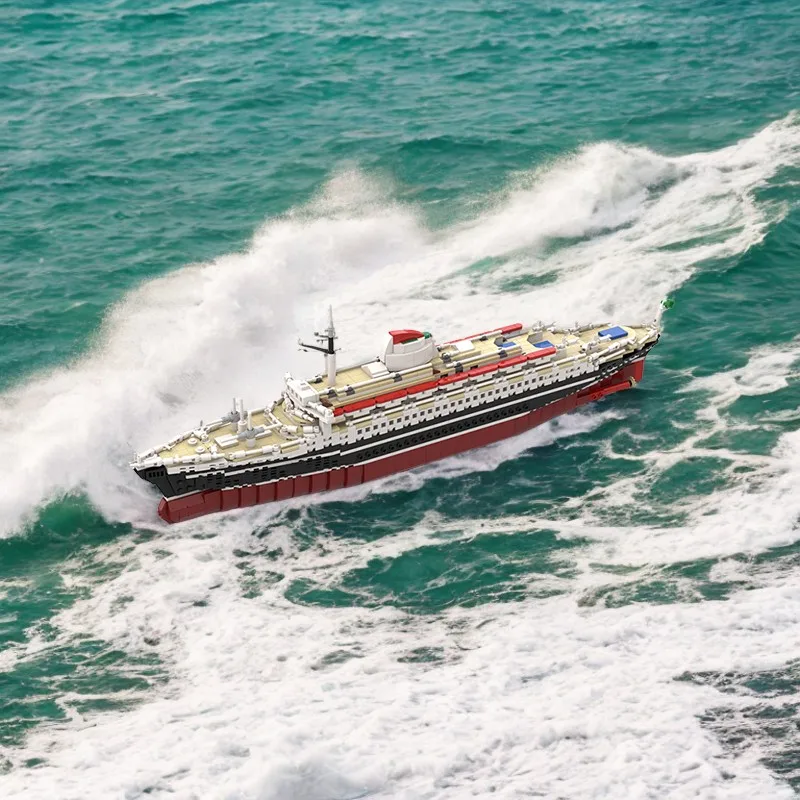 1907-Piece MOC Andrea Doria Italian Luxury Liner Model Model Birthday Creative Gift DIY Building Blocks Toy
1907-Piece MOC Andrea Doria Italian Luxury Liner Model Model Birthday Creative Gift DIY Building Blocks Toy