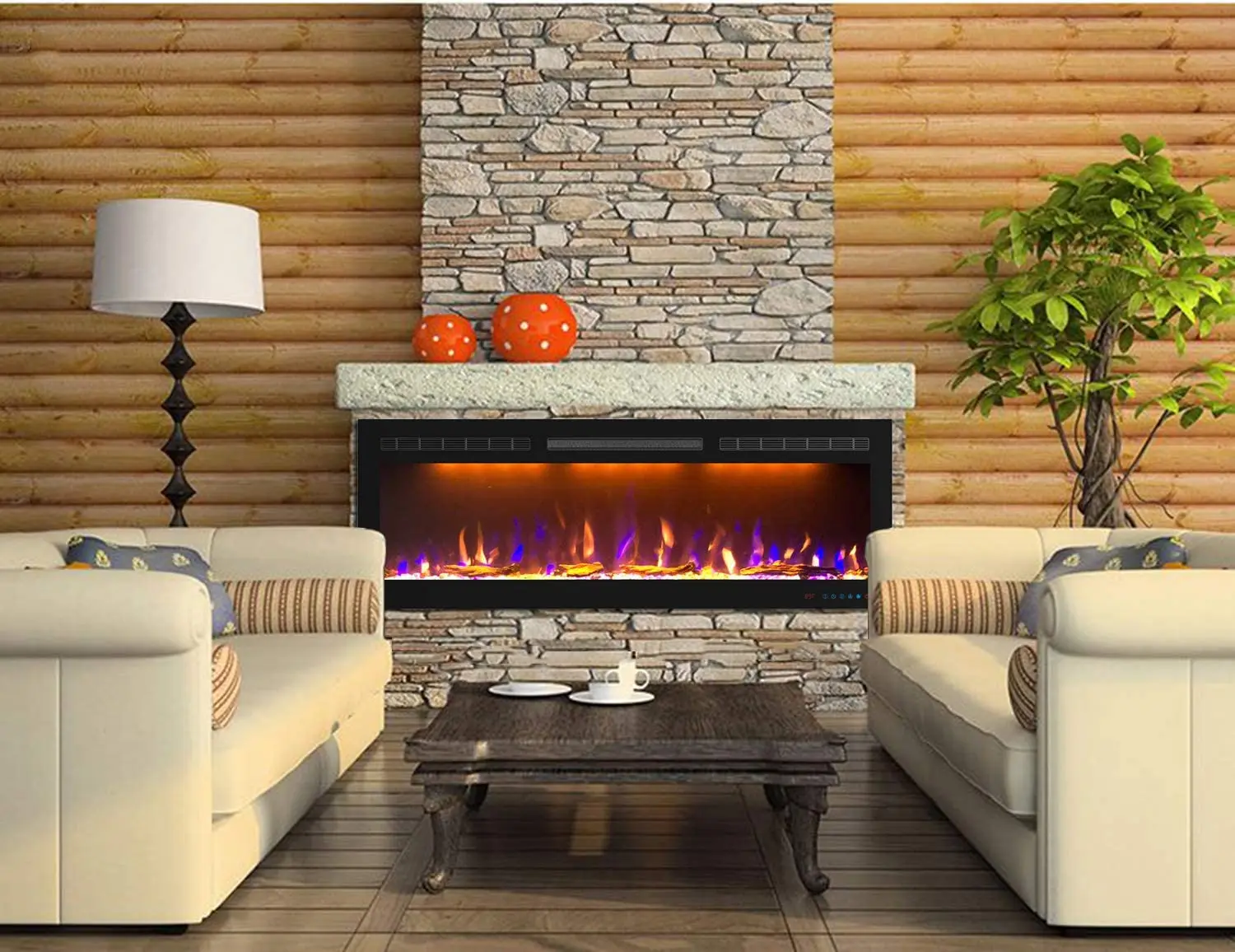 Luxstar 50 Inch GP Modern Indoor Media Electric Fireplace Heater App Wifi Control Remote Agro LED Real Flame Light Royal Slim
Luxstar 50 Inch GP Modern Indoor Media Electric Fireplace Heater App Wifi Control Remote Agro LED Real Flame Light Royal Slim
