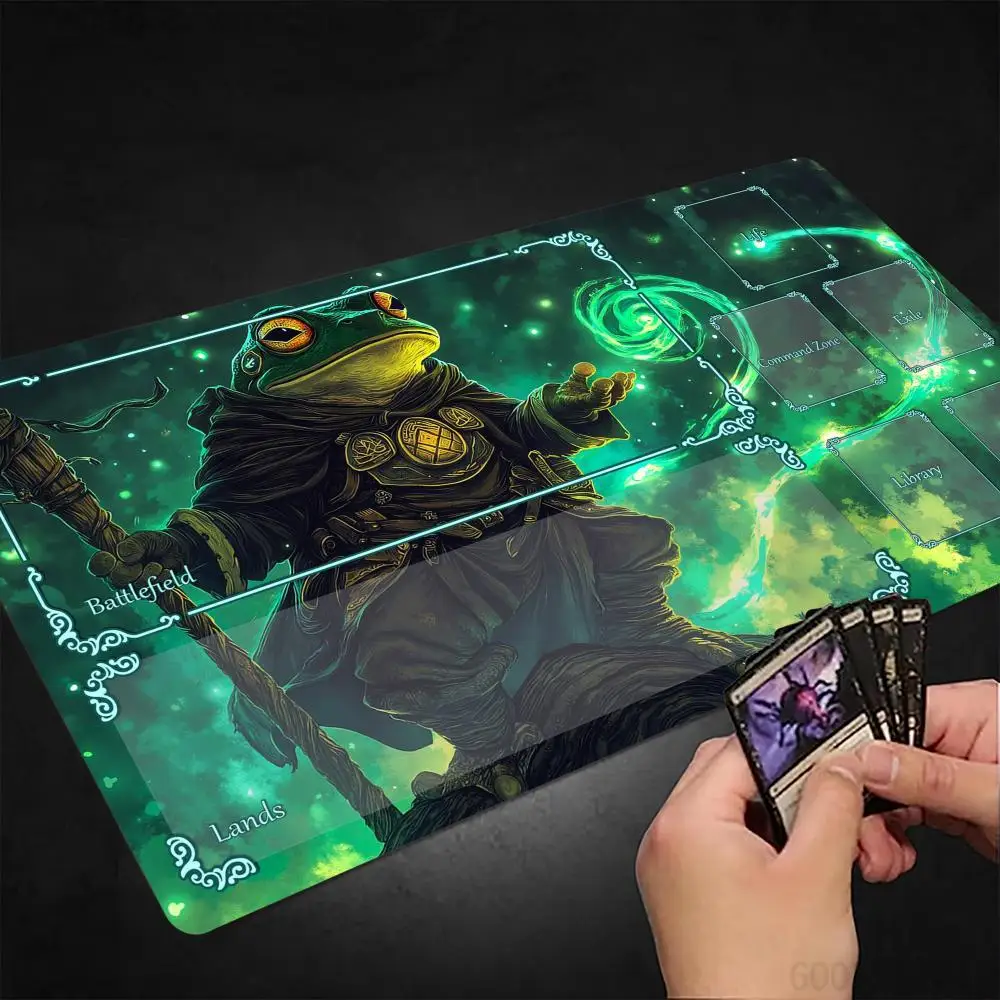 Dark Fantasy Frog Wizard MTG Playmat Magic Card Mat with Stitched Edge Non-Slip Durable Tabletop playmat Board Game Mat for TCG
Dark Fantasy Frog Wizard MTG Playmat Magic Card Mat with Stitched Edge Non-Slip Durable Tabletop playmat Board Game Mat for TCG
