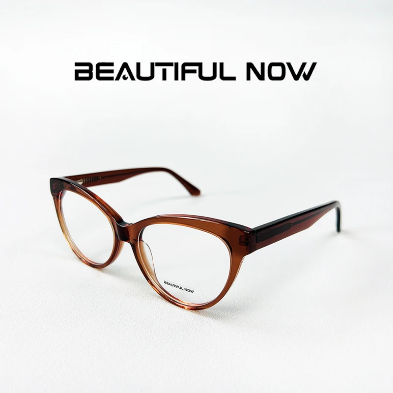 Fashionable Sexy Acetate Women's Cat Eye Eyeglass Frames Mature Office Workers Stylish Design for Prescription Glasses
Fashionable Sexy Acetate Women's Cat Eye Eyeglass Frames Mature Office Workers Stylish Design for Prescription Glasses