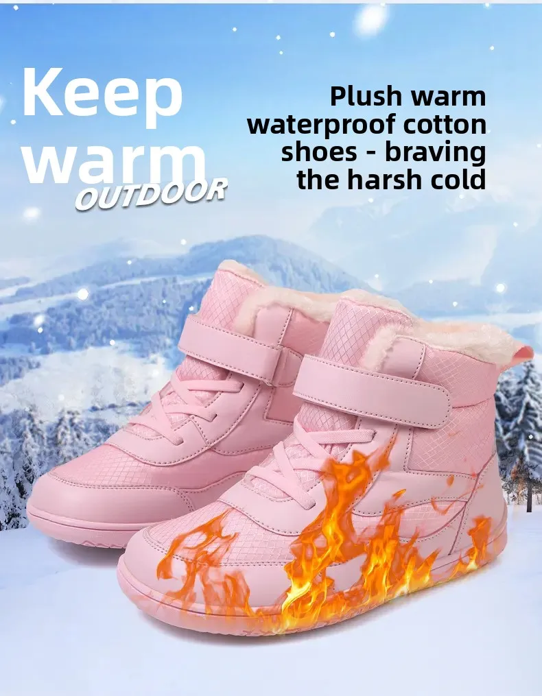 Kids Winter Barefoot Shoes Little/Big/Kid Wide Toe Box Warm Faux Fur Lined Ankle Hook-Loop Sneakers boy shoes
Kids Winter Barefoot Shoes Little/Big/Kid Wide Toe Box Warm Faux Fur Lined Ankle Hook-Loop Sneakers boy shoes