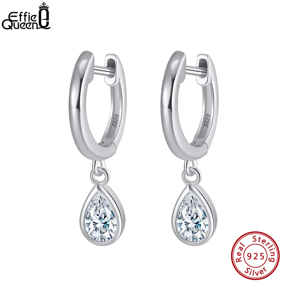 Effie Queen 925 Sterling Silver Dangle Earrings With AAAA Sparkling Oval Cubic Zirconia Decoration Ear Accessory Fine Gift APE50
Effie Queen 925 Sterling Silver Dangle Earrings With AAAA Sparkling Oval Cubic Zirconia Decoration Ear Accessory Fine Gift APE50
