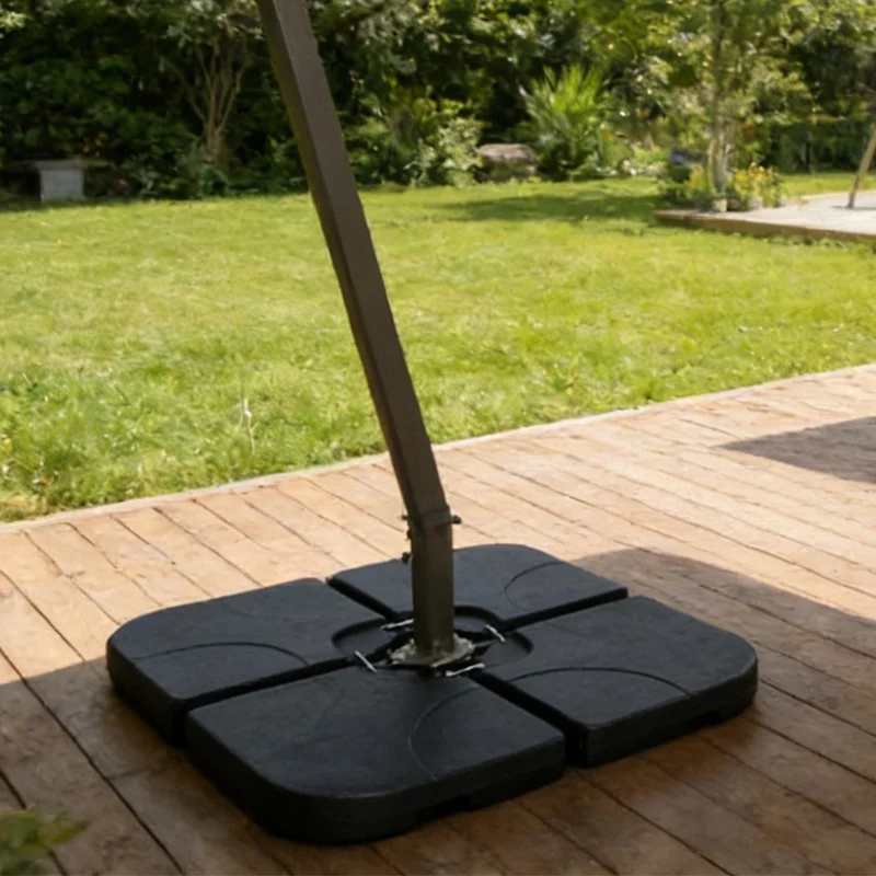 Heavy-Duty Patio Umbrella Stand with Refillable Base (160–220 lbs), 4-Piece HDPE Panels, Lock Pins, Weatherproof & Stackable, Black
Heavy-Duty Patio Umbrella Stand with Refillable Base (160–220 lbs), 4-Piece HDPE Panels, Lock Pins, Weatherproof & Stackable, Black