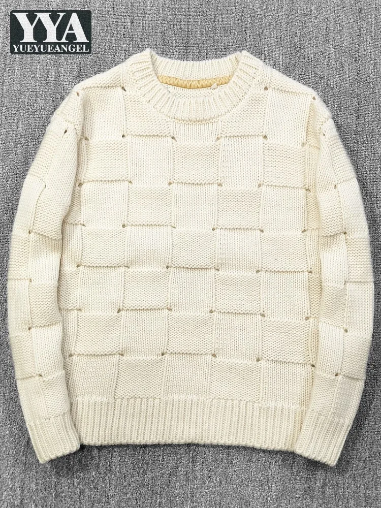 Italian High Quality Men Winter Thick 100% Wool Sweater Top Vintage Plaid Jacquard Business Casual Warm Knitted Pullover Jumpers
Italian High Quality Men Winter Thick 100% Wool Sweater Top Vintage Plaid Jacquard Business Casual Warm Knitted Pullover Jumpers