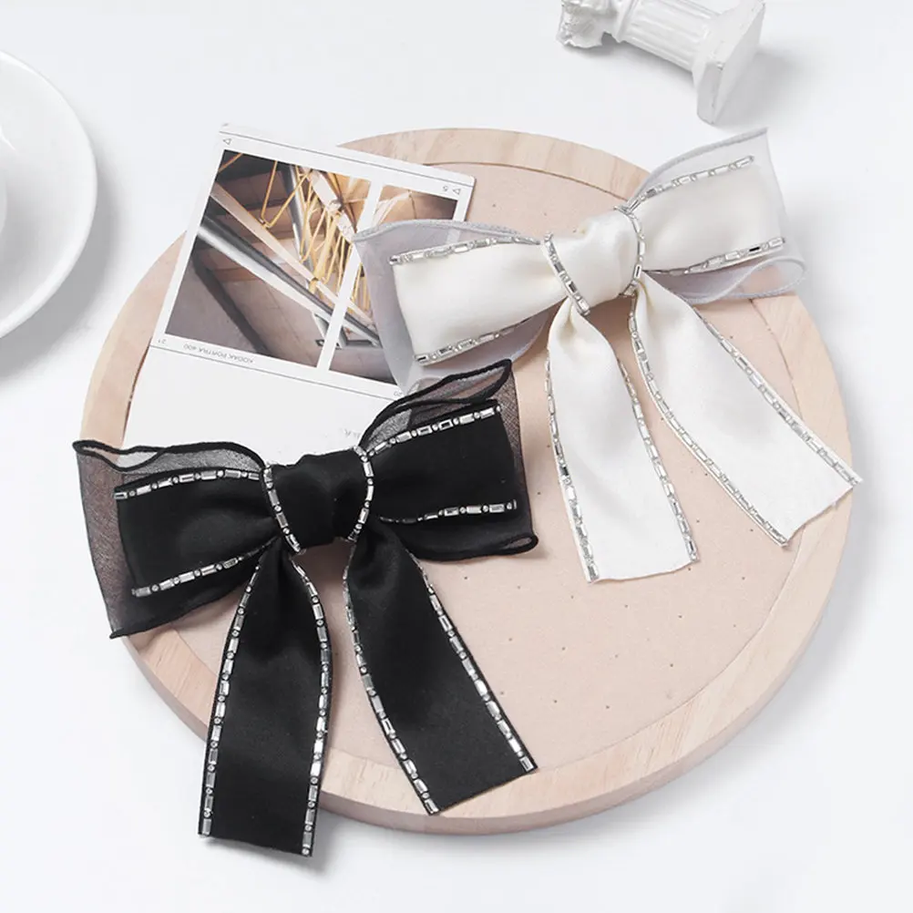 2Pcs Bowknot Hairpins Classic Color Rhinestone Clips for Women Girls Wedding Party Prom Hair Accessories
2Pcs Bowknot Hairpins Classic Color Rhinestone Clips for Women Girls Wedding Party Prom Hair Accessories