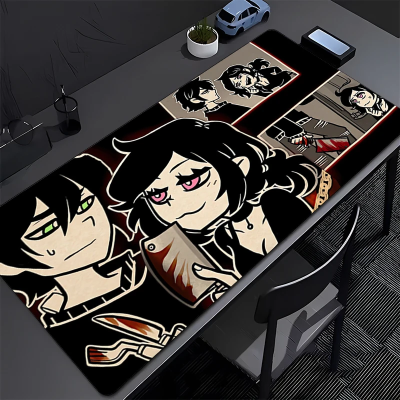 Mouse Pad PC Gaming Accessories Mousepad Laptop Black And White Manga Keyboard Pad The Coffin Of Andy And Leyley Anime Desk Mat
Mouse Pad PC Gaming Accessories Mousepad Laptop Black And White Manga Keyboard Pad The Coffin Of Andy And Leyley Anime Desk Mat
