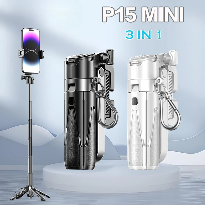 Mini Tripod,2025 New Selfie Stick Tripod with Remote One-Touch Push Button Switch, 360° Rotation with Bluetooth for IPhone
Mini Tripod,2025 New Selfie Stick Tripod with Remote One-Touch Push Button Switch, 360° Rotation with Bluetooth for IPhone