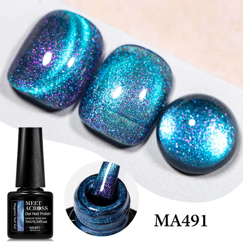 MEET ACROSS Ice Blue Cat Eye Gel Polish Colorful Glitter Magnetic Gel Nail Polish for Nails DIY Varnis Semi Permanent nail Art
MEET ACROSS Ice Blue Cat Eye Gel Polish Colorful Glitter Magnetic Gel Nail Polish for Nails DIY Varnis Semi Permanent nail Art