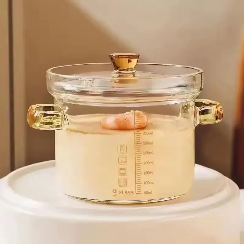 Glass Stew Pots High Borosilicate Soup Pot with Scale Clear Binaural Pot with Lid High Temperature Resistant Kitchen Accessories
Glass Stew Pots High Borosilicate Soup Pot with Scale Clear Binaural Pot with Lid High Temperature Resistant Kitchen Accessories