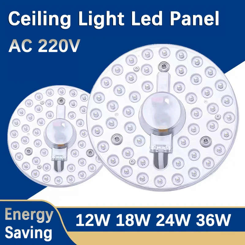 LED Panel Ceiling Light Replacement LED Module AC220V Round LED Light Board 12W 18W 24W 36W 48W 72W Energy Saving LED Lights
LED Panel Ceiling Light Replacement LED Module AC220V Round LED Light Board 12W 18W 24W 36W 48W 72W Energy Saving LED Lights