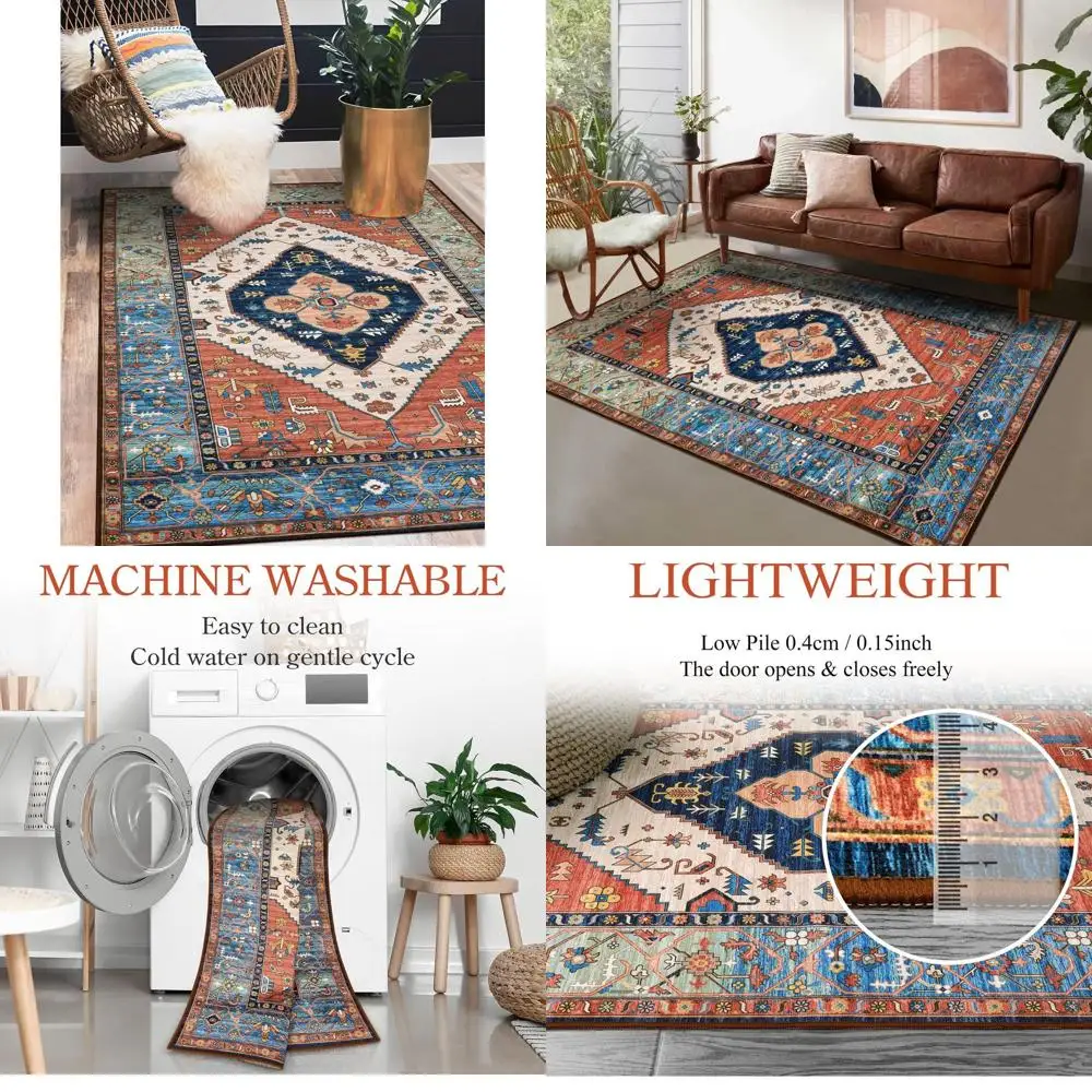 Коврики в стиле бохо-шик 5x7, моющиеся, нескользящие, для гостиной, спальни, столовой и кухни
Коврики в стиле бохо-шик 5x7, моющиеся, нескользящие, для гостиной, спальни, столовой и кухни