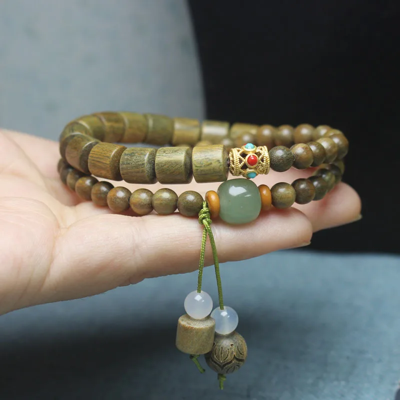 Argentine Green Sandalwood Bucket Bead Bracelet Double Layered Style Buddhist Prayer Beads with Fresh Fragrance Gifts
Argentine Green Sandalwood Bucket Bead Bracelet Double Layered Style Buddhist Prayer Beads with Fresh Fragrance Gifts
