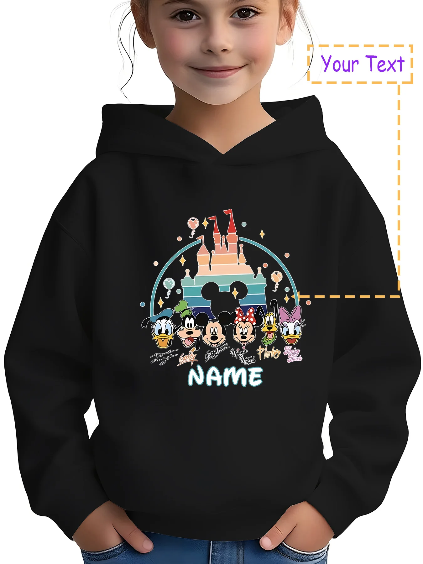 MINISO Disney All-Star Castle Hoodie - The Mickey family gathers at the castle, perfect for themed outings or everyday wear. Cus
MINISO Disney All-Star Castle Hoodie - The Mickey family gathers at the castle, perfect for themed outings or everyday wear. Cus