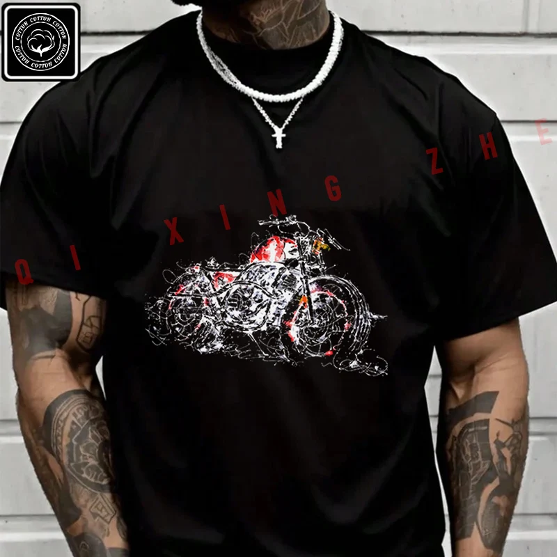 Motorcycle Ink Sketch Moto T Shirt Men's Cotton Casual Fashion Short Sleeved Round Neck T-shirt Tee
Motorcycle Ink Sketch Moto T Shirt Men's Cotton Casual Fashion Short Sleeved Round Neck T-shirt Tee