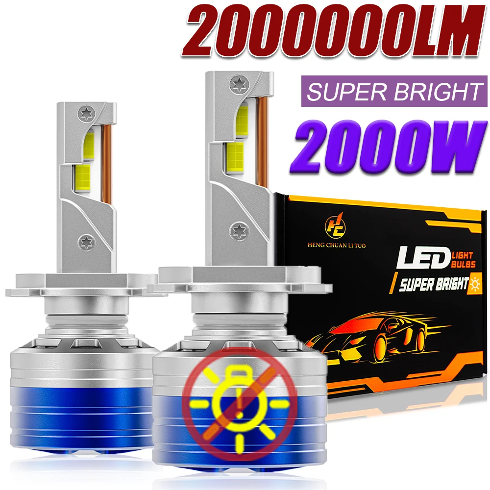 H7 H4 H11 Canbus Car Headlight 2000W High Power H1 H9 9005 HB3 9006 HB4 LED Lights for Car 6000K Automotive Spotlight Fog Lamp
H7 H4 H11 Canbus Car Headlight 2000W High Power H1 H9 9005 HB3 9006 HB4 LED Lights for Car 6000K Automotive Spotlight Fog Lamp