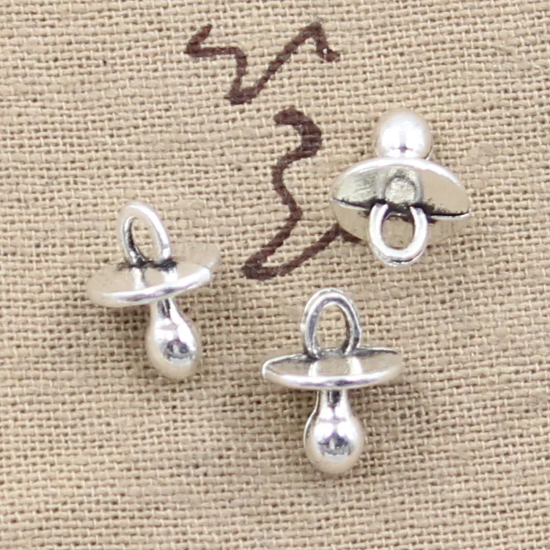 15pcs Charms Baby Pacifier Binky Teether 13x10mm Antique Making Pendant fit,Vintage Tibetan Bronze,DIY Handmade Jewelry
15pcs Charms Baby Pacifier Binky Teether 13x10mm Antique Making Pendant fit,Vintage Tibetan Bronze,DIY Handmade Jewelry