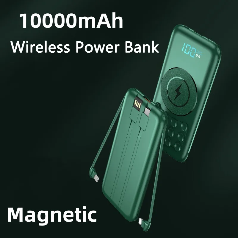 10000mAh Magnetic Wireless Power Bank USB C Portable Charger for iPhone 15 14 Samsung Xiaomi Powerbank with Cable Spare Battery
10000mAh Magnetic Wireless Power Bank USB C Portable Charger for iPhone 15 14 Samsung Xiaomi Powerbank with Cable Spare Battery