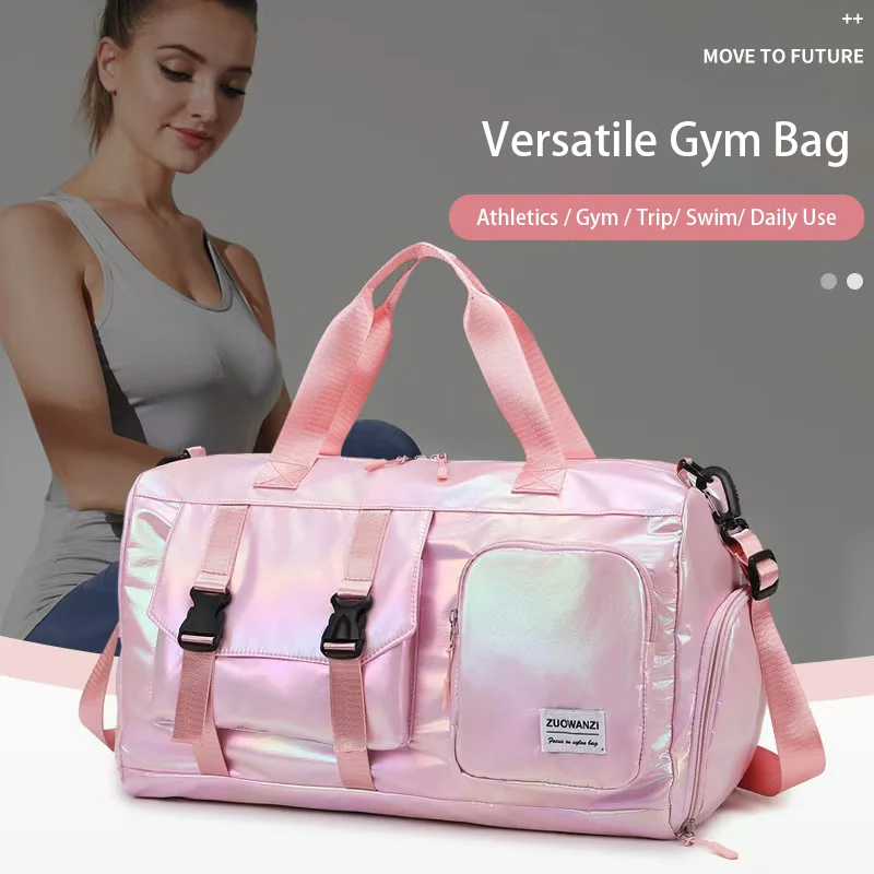 Pearl Glossy Gym Bag Women's Fashionable Sports Duffel Bag with Zipper Closure for Fitness And Travel
Pearl Glossy Gym Bag Women's Fashionable Sports Duffel Bag with Zipper Closure for Fitness And Travel