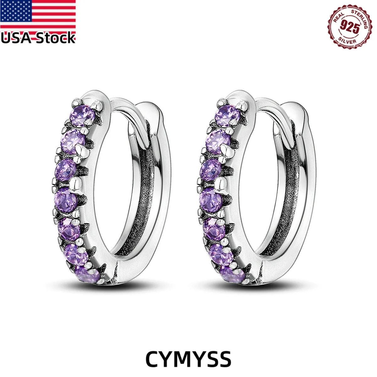 CYMYSS 2025 New S925 Purple Zircon Earrings Fine Jewellery Birthday Gift Party Travel Women's Earrings
CYMYSS 2025 New S925 Purple Zircon Earrings Fine Jewellery Birthday Gift Party Travel Women's Earrings