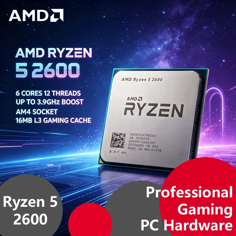 AMD Ryzen 5 2600 Tray CPU 6 Core 12 Thread Base 3.4GHz Max 3.9GHz 16MB Cache 65W Low Power AM4 Socket Desktop Gaming Processor
AMD Ryzen 5 2600 Tray CPU 6 Core 12 Thread Base 3.4GHz Max 3.9GHz 16MB Cache 65W Low Power AM4 Socket Desktop Gaming Processor