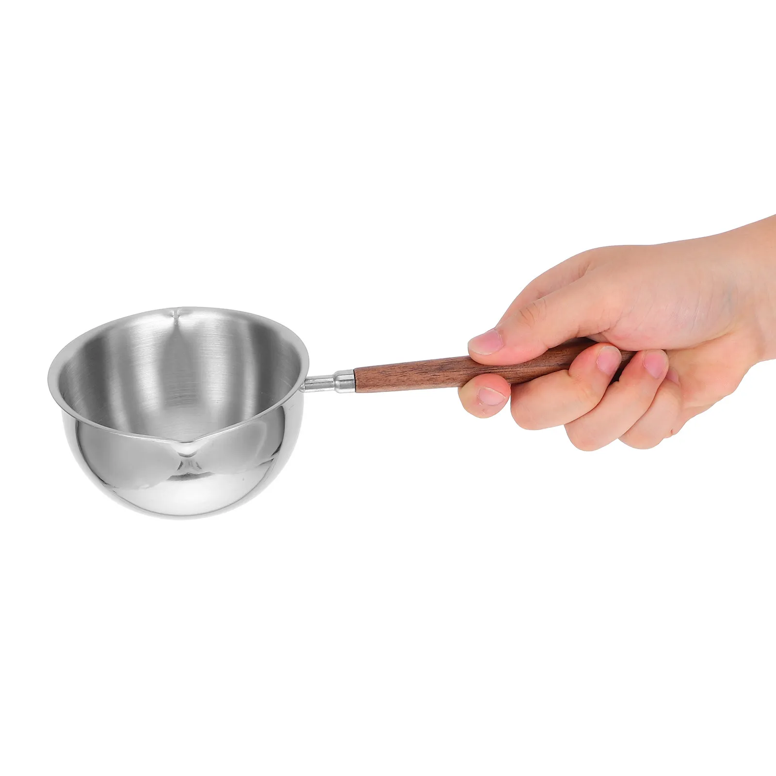 Половник из нержавеющей стали с двумя носиками, длинной ручкой и эргономичным дизайном для подачи супов, соусов, соусов-грейвингов, молока. Профессиональный кухонный инструмент.
Половник из нержавеющей стали с двумя носиками, длинной ручкой и эргономичным дизайном для подачи супов, соусов, соусов-грейвингов, молока. Профессиональный кухонный инструмент.