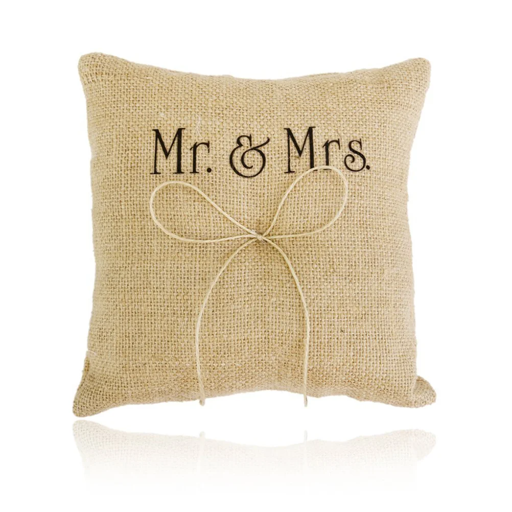 15X15Cm Pillow Satin Ribbon Wedding Ceremony Cushion For Ring Bearer Bridal Party Decoration Mr&Mrs Ring Bearer Pillow
15X15Cm Pillow Satin Ribbon Wedding Ceremony Cushion For Ring Bearer Bridal Party Decoration Mr&Mrs Ring Bearer Pillow