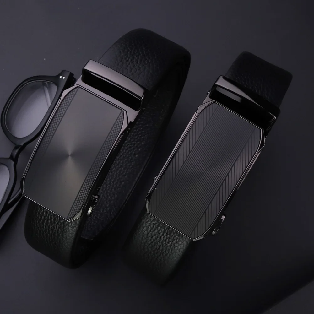 For Men Famous Work Business Black Cowskin Strap Men Leather Belt Metal Automatic Buckle Brand High Quality Luxury Belts
For Men Famous Work Business Black Cowskin Strap Men Leather Belt Metal Automatic Buckle Brand High Quality Luxury Belts