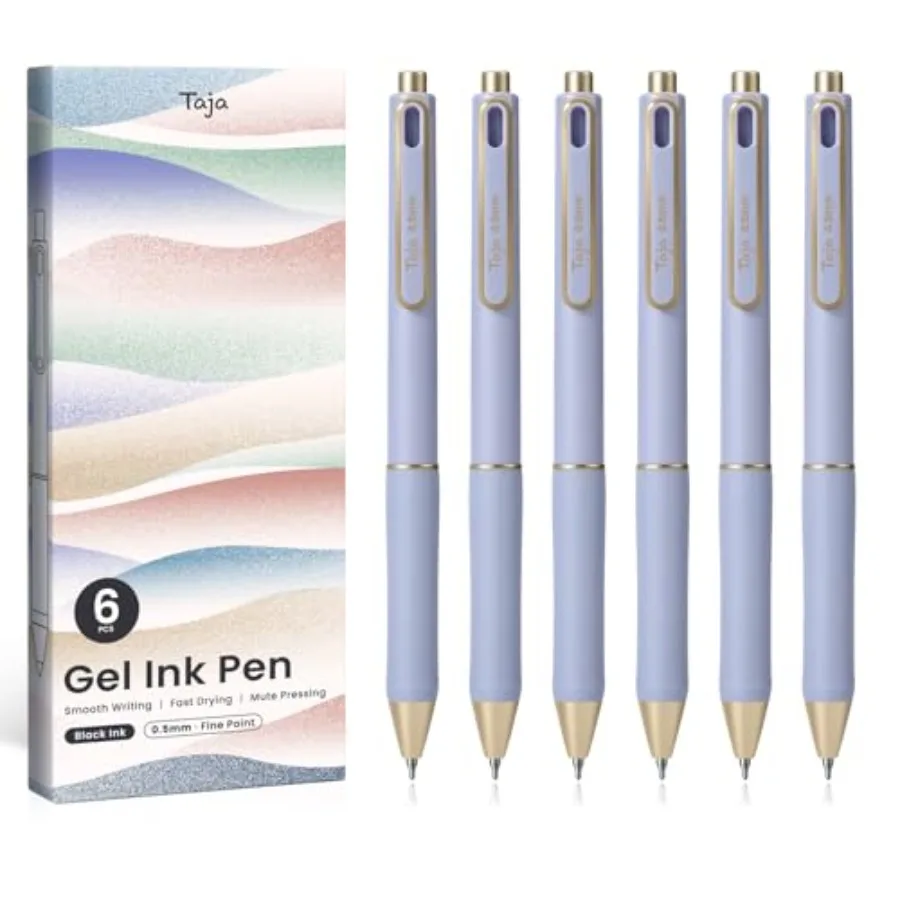Gel Pens, 6 Pcs Quick Dry Black Gel Ink Pens, 0.5mm Fine Point Smooth Writing Pens for Journaling and Note Taking, Cute Aesthet
Gel Pens, 6 Pcs Quick Dry Black Gel Ink Pens, 0.5mm Fine Point Smooth Writing Pens for Journaling and Note Taking, Cute Aesthet