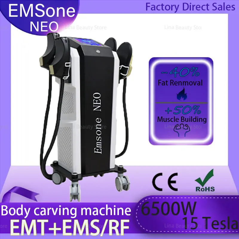 Newly upgraded EMSone NEO RF electromagnetic muscle stimulator 6500W 15 Tesla EMS slimming and shaping machine
Newly upgraded EMSone NEO RF electromagnetic muscle stimulator 6500W 15 Tesla EMS slimming and shaping machine