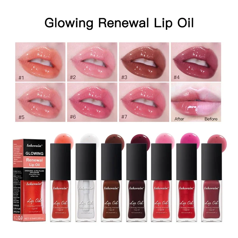 Glowing Renewal Tinted Lip Oil Moisturizing Lip Gloss Mirror Effect Nourishing Jelly Liquid Lipstick With High Gloss Finish 8ml
Glowing Renewal Tinted Lip Oil Moisturizing Lip Gloss Mirror Effect Nourishing Jelly Liquid Lipstick With High Gloss Finish 8ml