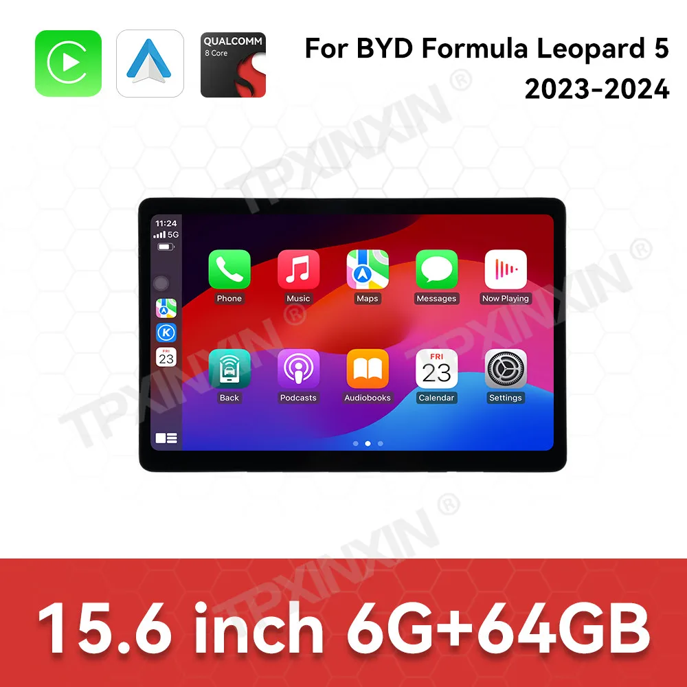 15.6 In For BYD Formula Leopard 5 2023-2024 Co-pilot Dashboard Android Car Instrument LCD Display Multimedia Car Digital Screen
15.6 In For BYD Formula Leopard 5 2023-2024 Co-pilot Dashboard Android Car Instrument LCD Display Multimedia Car Digital Screen