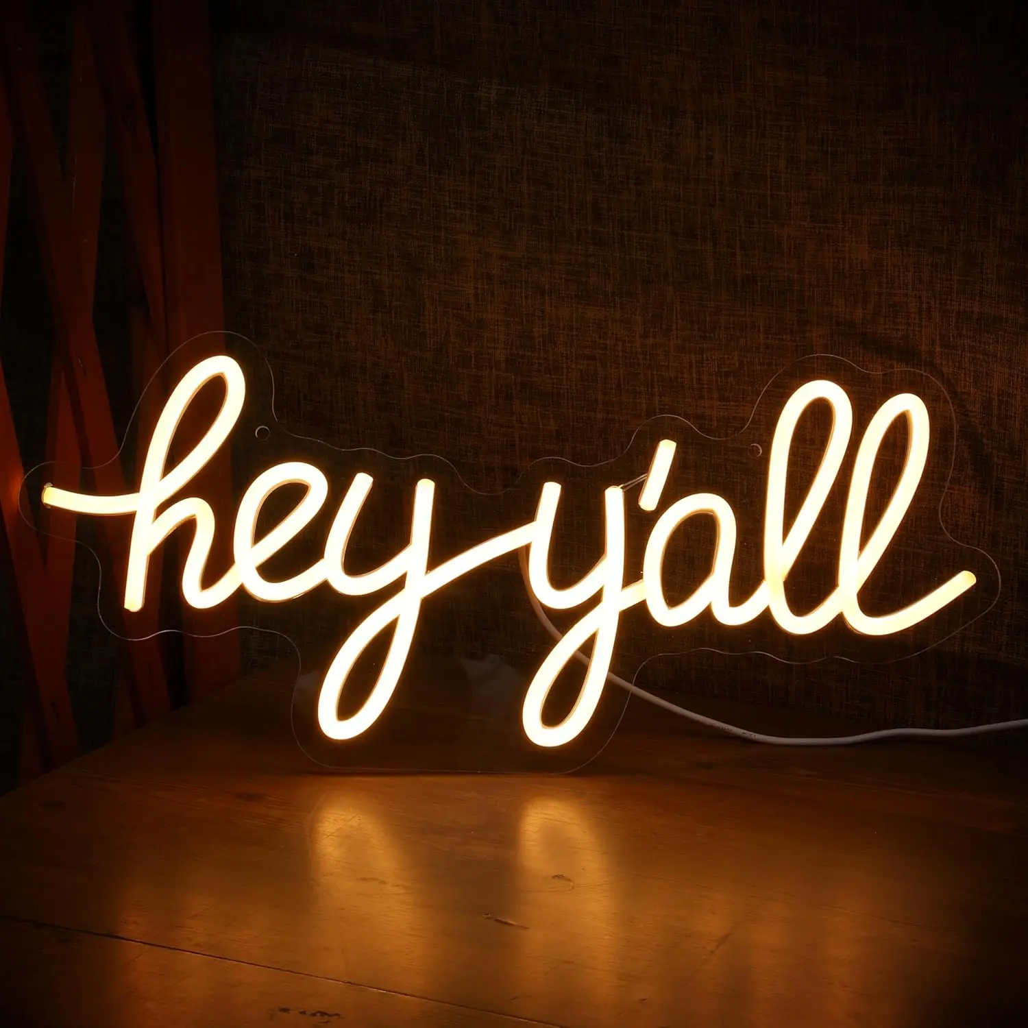 Hey y'all LED Neon Sign USB Dimmable LED Neon Light for Bedroom Office Workshop Coffee University Party Decor
Hey y'all LED Neon Sign USB Dimmable LED Neon Light for Bedroom Office Workshop Coffee University Party Decor