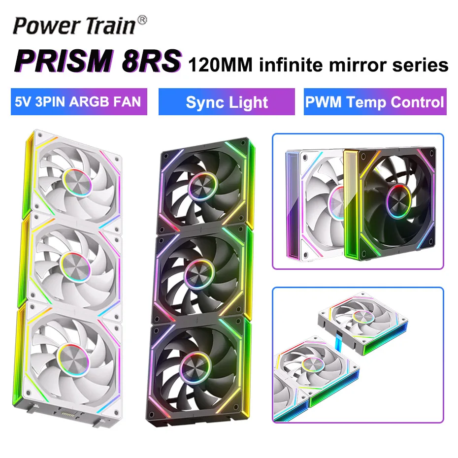 Power Train PRISM 8RS 120 мм Вентилятор охлаждения корпуса 5 В 3PIN ARGB Тихий встроенный строительный блок ШИМ Вентилятор охлаждения холодной вытяжки
Power Train PRISM 8RS 120 мм Вентилятор охлаждения корпуса 5 В 3PIN ARGB Тихий встроенный строительный блок ШИМ Вентилятор охлаждения холодной вытяжки