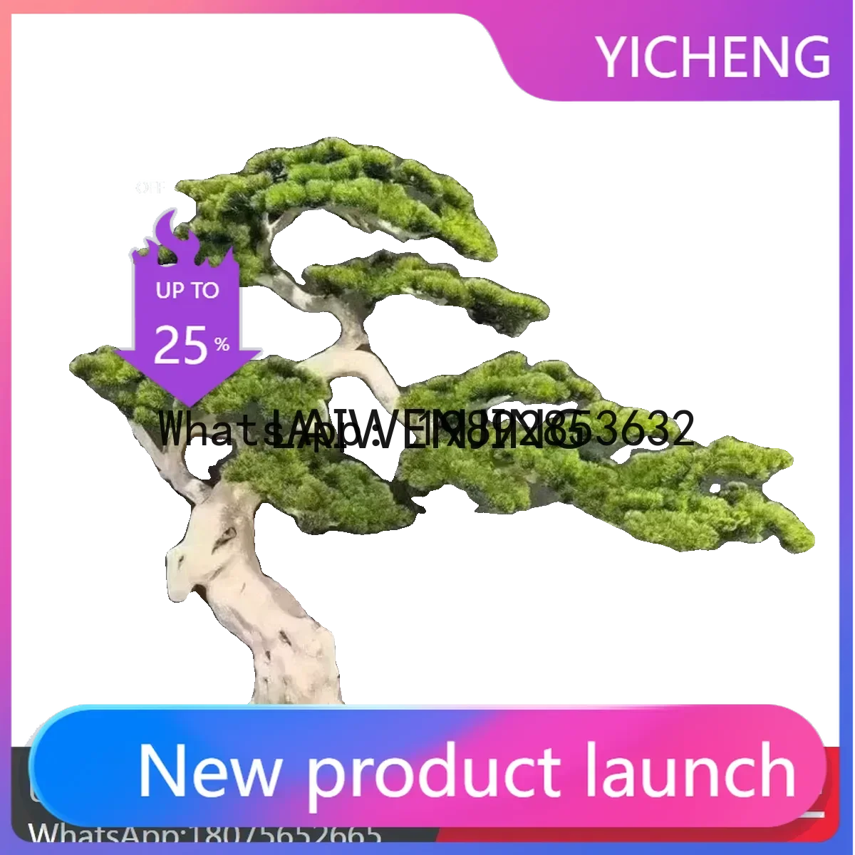 A31-New Chinese Simulation Welcome Pine Soft Decoration Shopping Mall Hotel Landscape Decoration Large Luo Hansong
A31-New Chinese Simulation Welcome Pine Soft Decoration Shopping Mall Hotel Landscape Decoration Large Luo Hansong
