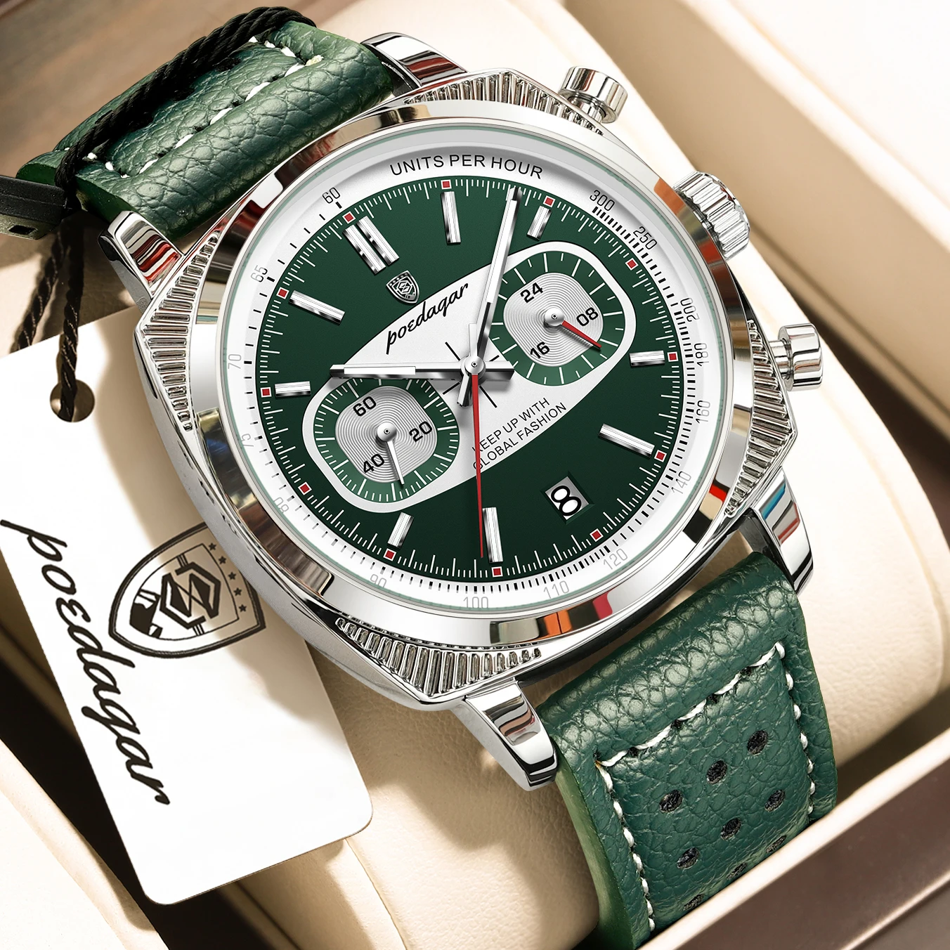 POEDAGAR Fashion Men Clock Luminous Waterproof Chronograph Date Casual Male Wristwatch Luxury Leather Quartz Men's Watches Reloj
POEDAGAR Fashion Men Clock Luminous Waterproof Chronograph Date Casual Male Wristwatch Luxury Leather Quartz Men's Watches Reloj