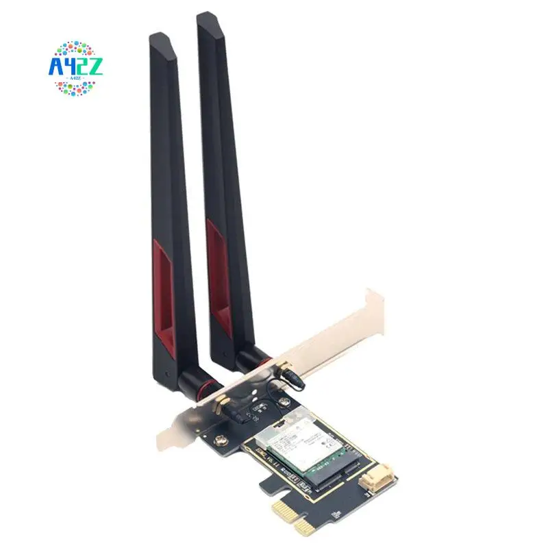A42Z-7265AN Wifi 5 Card With 10DB Antenna Dual Band 2.4G/5Ghz AC300M Bluetooth 4.0 PCI-E Wireless Network Card For PC
A42Z-7265AN Wifi 5 Card With 10DB Antenna Dual Band 2.4G/5Ghz AC300M Bluetooth 4.0 PCI-E Wireless Network Card For PC