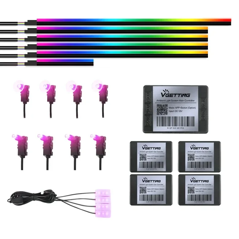 18 in 1 Ambient Light Automotive Interior Light Emitting Diode Acrylic Guided Fiber Bar
18 in 1 Ambient Light Automotive Interior Light Emitting Diode Acrylic Guided Fiber Bar