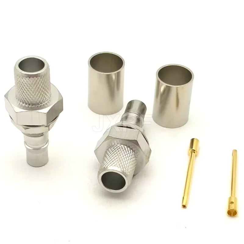 RF coaxial connector QMA male and female connectors connected to RG316 RG58 RG223 RG8 LMR400 wires
RF coaxial connector QMA male and female connectors connected to RG316 RG58 RG223 RG8 LMR400 wires