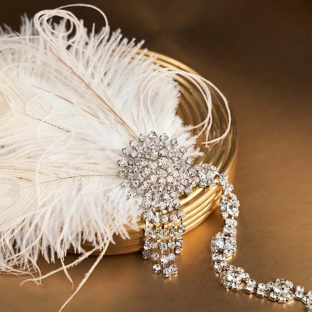 Temperament Vintage Feather Headband Crystal Sequin Masquerade Hair Band Zircon Elegant 1920s Hair Accessories Women
Temperament Vintage Feather Headband Crystal Sequin Masquerade Hair Band Zircon Elegant 1920s Hair Accessories Women