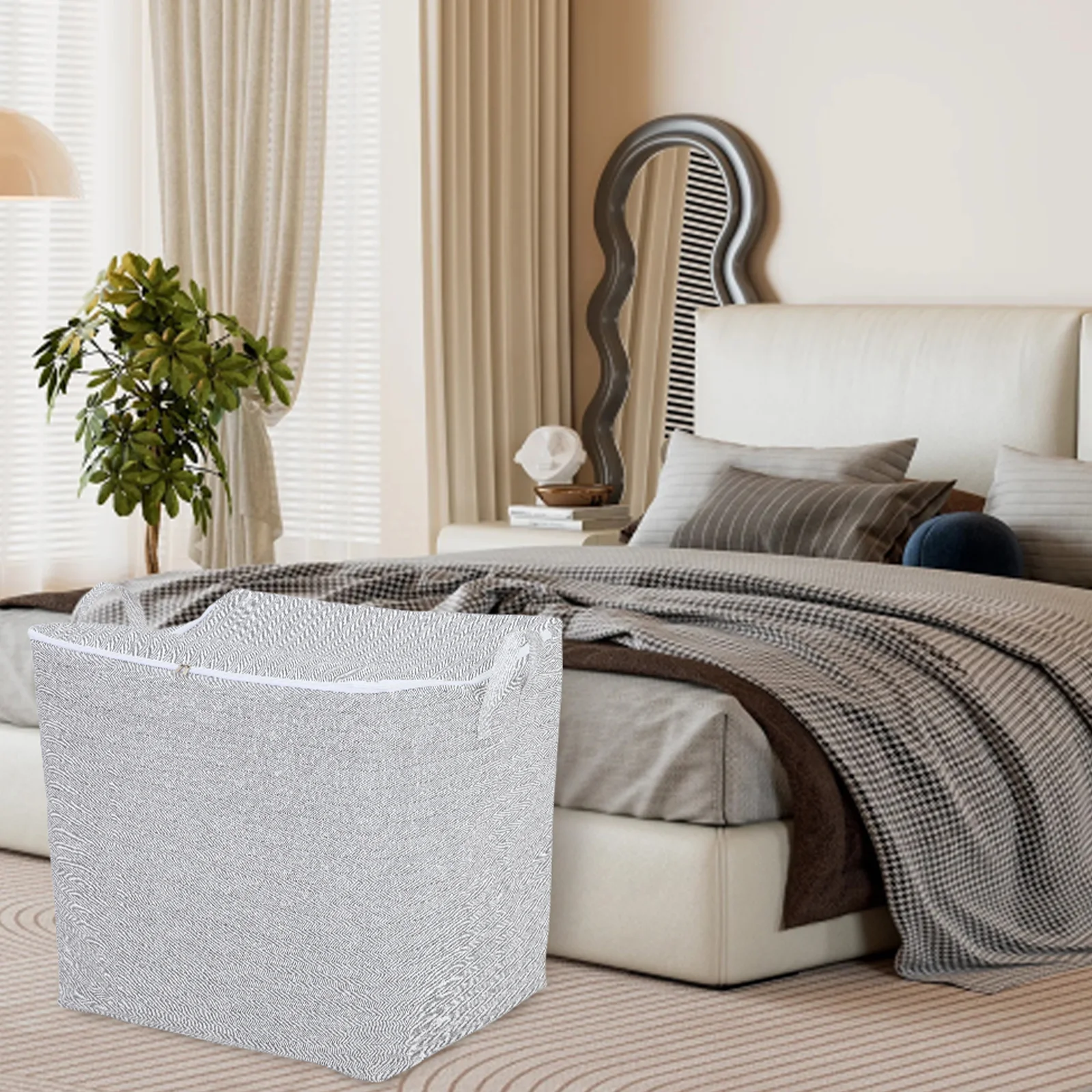 Large Capacity Clothing Storage Bag 150L 56x45x56cm Wardrobe Organizer Blanket Quilt Bedding Travel Moving Cloth Fabric
Large Capacity Clothing Storage Bag 150L 56x45x56cm Wardrobe Organizer Blanket Quilt Bedding Travel Moving Cloth Fabric