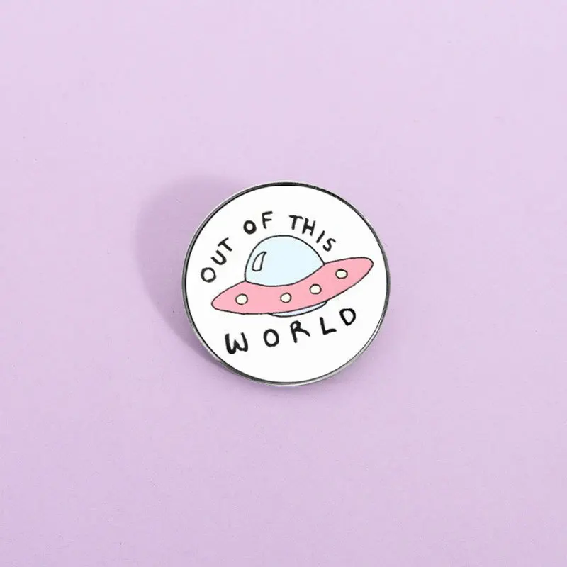 Round UFO Enamel Pin Cute Cartoon Space Pink Blue Flying Saucer Brooch Lapel Badge Aesthetic Jewelry Accessory for Women
Round UFO Enamel Pin Cute Cartoon Space Pink Blue Flying Saucer Brooch Lapel Badge Aesthetic Jewelry Accessory for Women