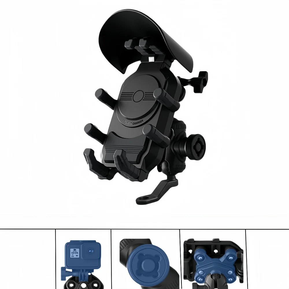 Anti-Theft Motorcycle Phone Mount with Octopus Shock Absorber, 360° Rotatable Rearview Mirror Mount Holder for E-Bike/ATV
Anti-Theft Motorcycle Phone Mount with Octopus Shock Absorber, 360° Rotatable Rearview Mirror Mount Holder for E-Bike/ATV