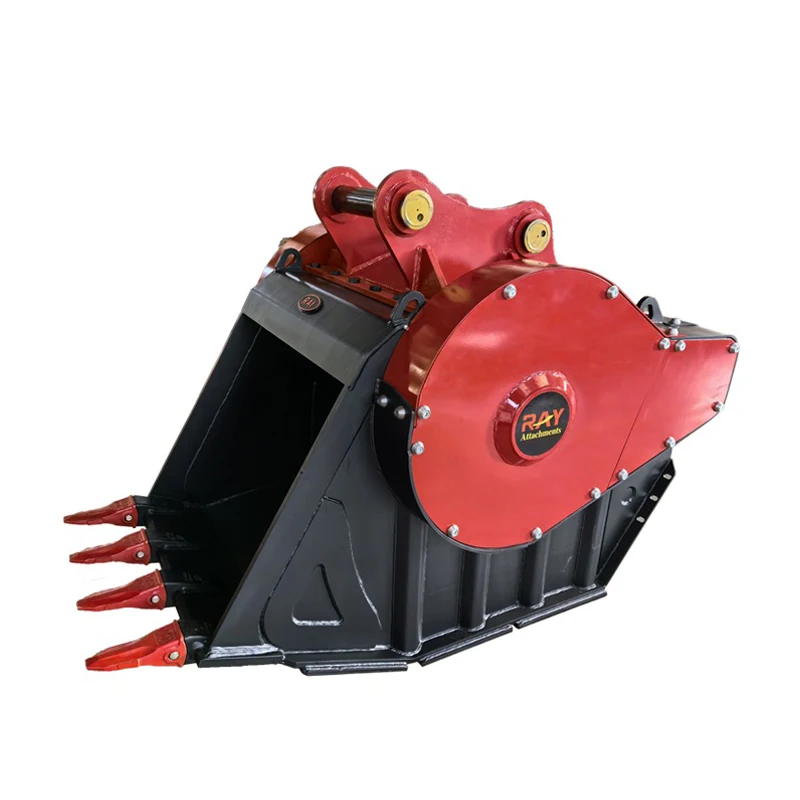 Durable Loader Excavator Attachments Crusher Bucket Stone Jaw Crusher Bucket and Spare Parts for 20-40 Ton Excavator
Durable Loader Excavator Attachments Crusher Bucket Stone Jaw Crusher Bucket and Spare Parts for 20-40 Ton Excavator