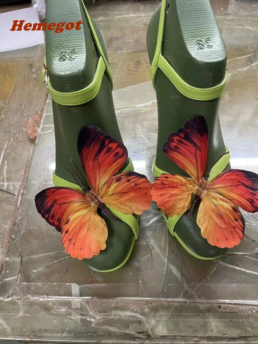Butterfly Buckle Slingback Sandals Stiletto Heels Open Toe Ankle Strap Cut Out Side Air Women's Sandals Newest Runway Shoes
Butterfly Buckle Slingback Sandals Stiletto Heels Open Toe Ankle Strap Cut Out Side Air Women's Sandals Newest Runway Shoes