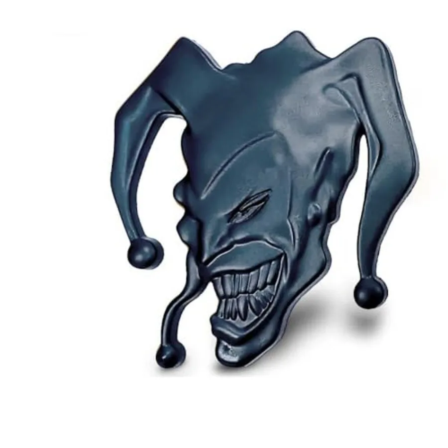 Clown car badge decal 3D joker metal auto emblem decal decoration sticker for car motorcycle 2.67in*2.3in
Clown car badge decal 3D joker metal auto emblem decal decoration sticker for car motorcycle 2.67in*2.3in