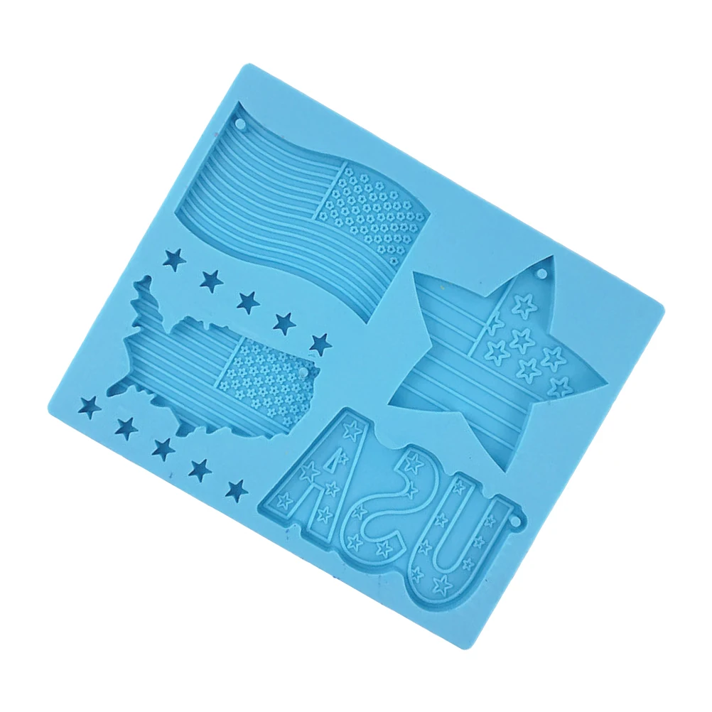 Flag Keychain Mold American Memorial Day Decor Star Molds Silicone Crystal Independence Silica Gel Candy
Flag Keychain Mold American Memorial Day Decor Star Molds Silicone Crystal Independence Silica Gel Candy