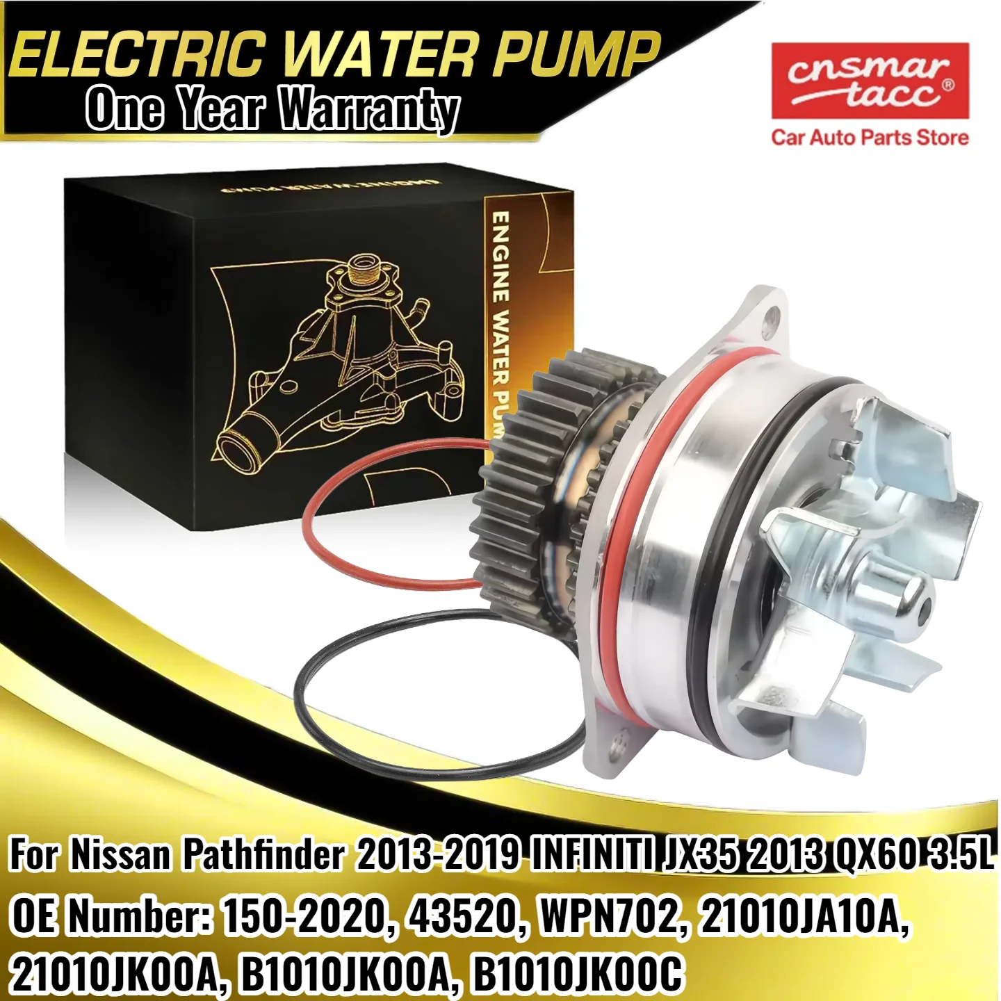 Водяной насос двигателя для Nissan Pathfinder 2013-2019 INFINITI QX60 2014-2020 G25 21010JA10A, 21010JK00A 
Водяной насос двигателя для Nissan Pathfinder 2013-2019 INFINITI QX60 2014-2020 G25 21010JA10A, 21010JK00A