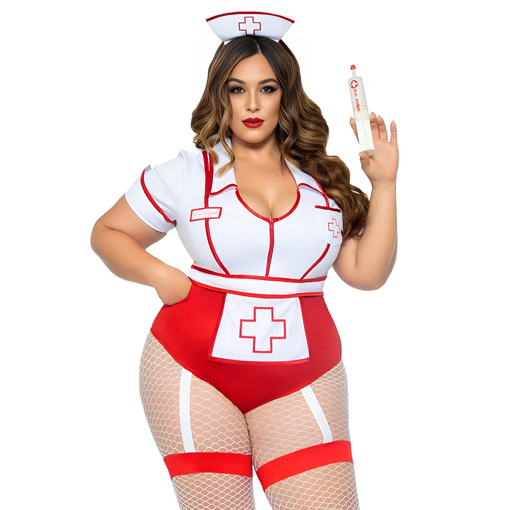 3 Pcs Female Nurse White Red Costumes Bodysuit Hat With Pantyhose Women Uniform Cosplay Plus Size Jumpsuit Erotic Sexy Lingerie
3 Pcs Female Nurse White Red Costumes Bodysuit Hat With Pantyhose Women Uniform Cosplay Plus Size Jumpsuit Erotic Sexy Lingerie