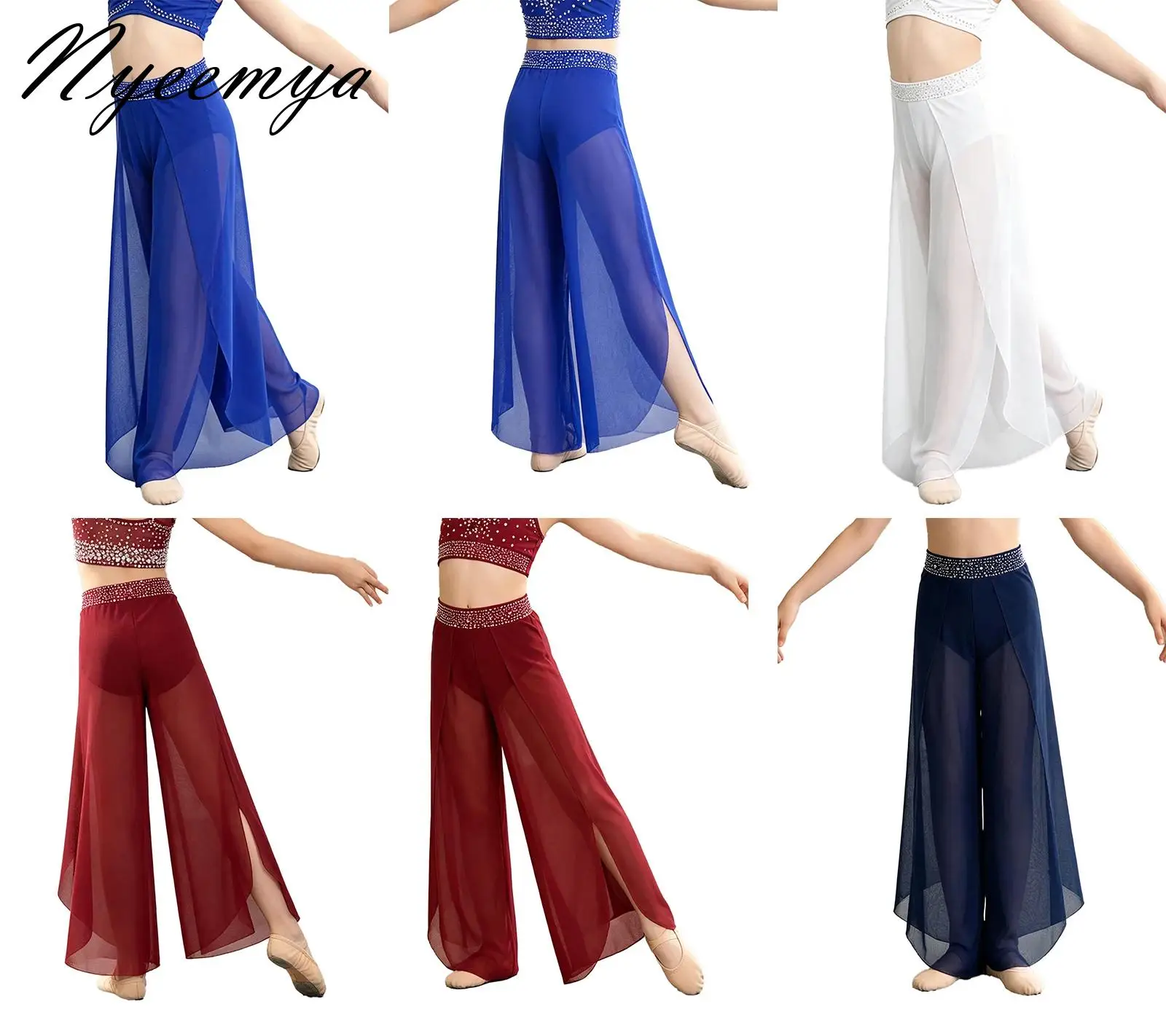 Teens Girls Modern Lyrical Dance Performance Outfit Rhinestones Mesh Legs Pants for Classical Ballroom Ballet Dance Stage Show
Teens Girls Modern Lyrical Dance Performance Outfit Rhinestones Mesh Legs Pants for Classical Ballroom Ballet Dance Stage Show